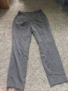 Express Women's Gray Pinstripe Dress Trousers